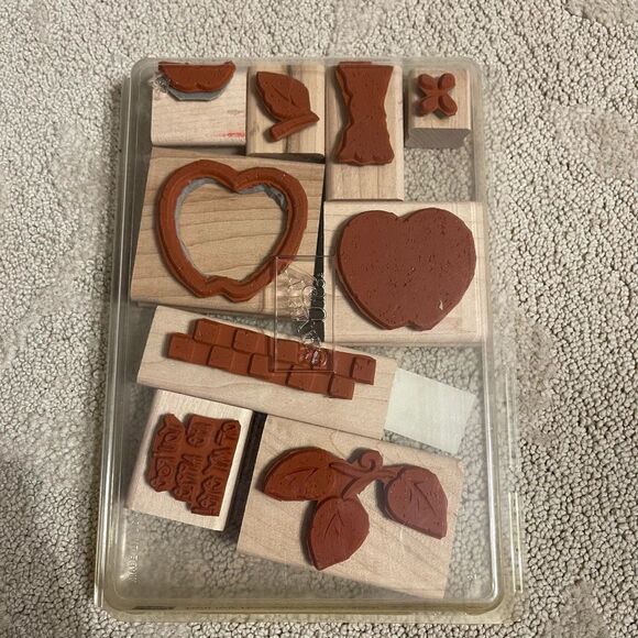 Stampin’ Up! Definitely Decorative 2001 Country Apple Rubber Stamp Stamping - Picture 6 of 7